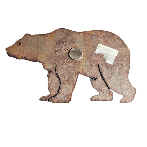 Decorative Magnets Bear Moose 5" Refrigerator Metal Rustic Wilderness Animal - Picture 5 of 9